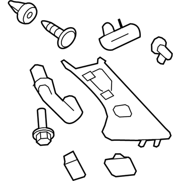 GM 22789040 Molding Asm-Windshield Garnish *Cashmere