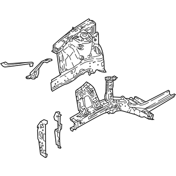 Hyundai 64600-J0000 Panel Complete-Fender Apron, RH