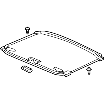 Acura 70600-TY2-A01ZA Sunshade Assembly (Max Ivory)