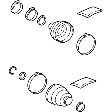 Lexus 04429-12040 BOOT KIT, RR DRIVE S