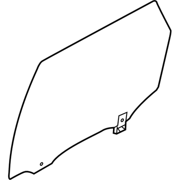 Hyundai 83420-2E000 Glass & Grip Assembly-Rear Door, RH