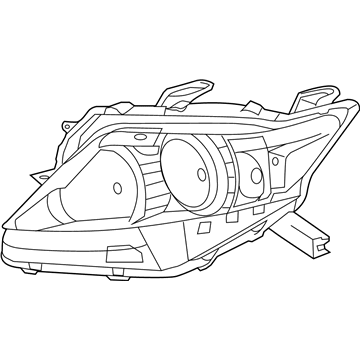 Lexus 81170-48A80 Headlamp Unit Assembly, Left