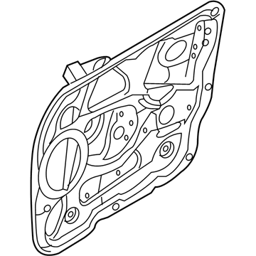 Hyundai 82402-3J501 Front Right Power Window Regulator Assembly