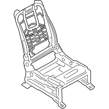 Infiniti 87101-1LU7A Frame & Adjuster Assy-Front Seat, RH