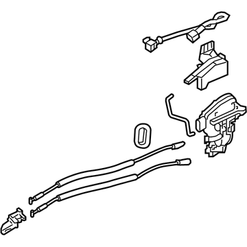 Kia 81310G5030 Front Door Latch Assembly, Left