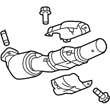 GM 84338055 Converter & Pipe