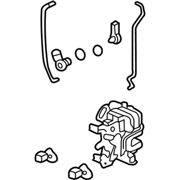 Honda 72110-SDA-A32 Lock Assembly, Right Front Door (Manual)