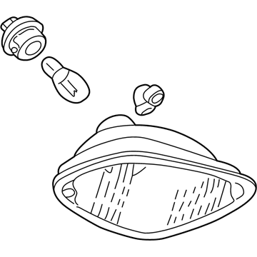 Ford 6S4Z-15A201-BA Side Marker Lamp
