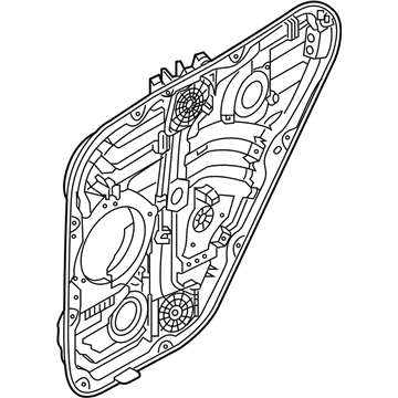 Hyundai 83481-D3000 Rear Right-Hand Door Module Panel Assembly