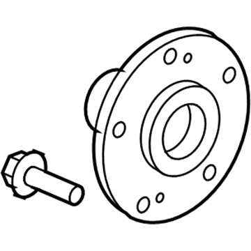 Honda 44600-TBC-A00 Hub Assembly, Front