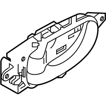 Nissan 80671-3NF0A Rear Door Inside Handle Assembly, Left