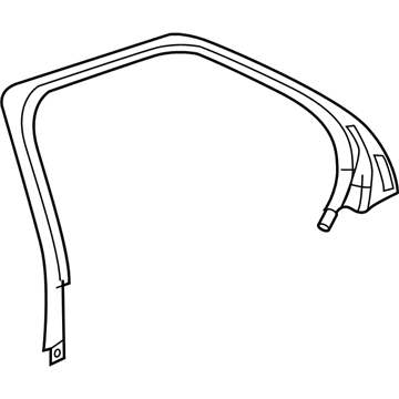 GM 25881539 Weatherstrip Asm-Rear Side Door Window Inner