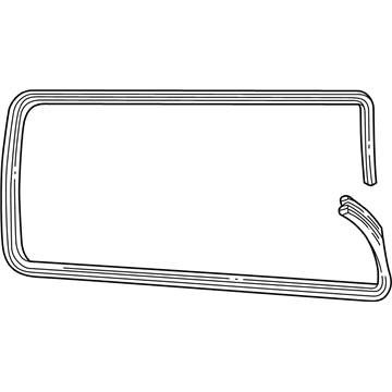 Mopar 4354950 WEATHERSTRIP Cargo Door Glass