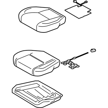 Lexus 71410-3K790-C1 Cushion Assy, Front Seat, RH(For Separate Type)