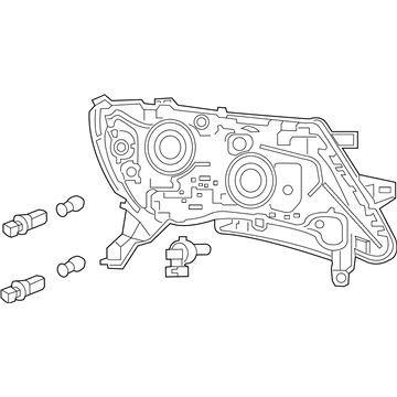 Nissan 26010-9PF1A Headlamp Assembly-Passenger Side