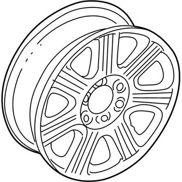 Ford 5L7Z-1007-BA Wheel, Alloy