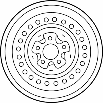 Mopar 4766332AA Steel Wheel