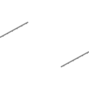 Kia 0K2A173821 Weatherstrip-Glass In, LH