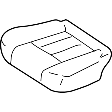 Lexus 71065-60181-A2 Rear Seat Cushion Cover, Right (For Separate Type)