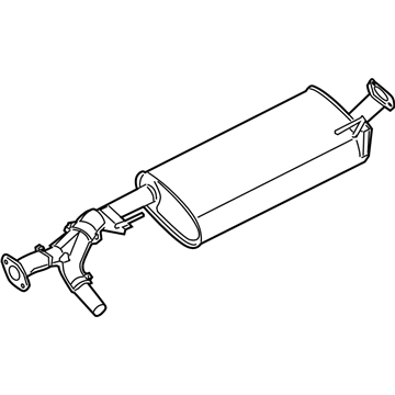 Nissan 20100-7S600 Exhaust, Main Muffler Assembly