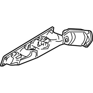 Nissan 14002-ZT01D Exhaust Manifold With Catalytic Converter Passenger Side