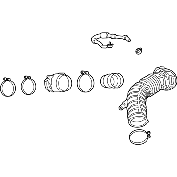 Hyundai 28140-F2800 Hose Assembly-Air Intake