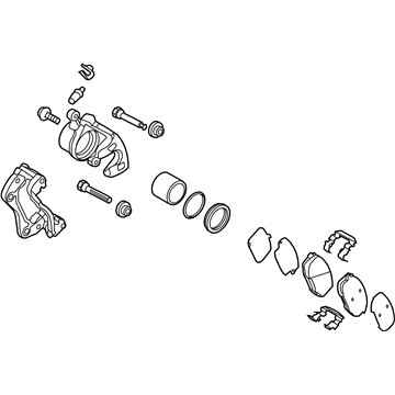 Kia 581301M000 Front Brake Assembly, Right