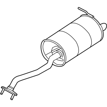 Nissan 20100-5RL6A Exhaust, Main Muffler Assembly