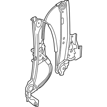 BMW 51-35-7-311-598 Rear Right Window Regulator