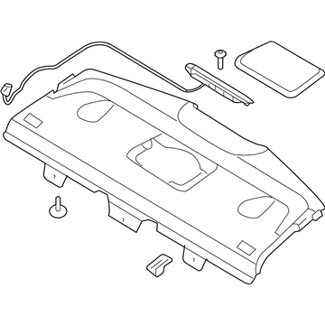 Hyundai 85610-3M500-BR Trim Assembly-Package Tray
