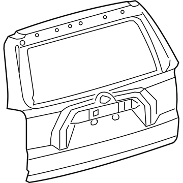 Toyota 67005-35471 Panel Sub-Assembly, Back