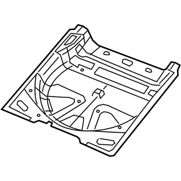 Mopar 4672557AB Pan-Rear Floor