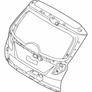 Hyundai 72800-N9030 PANEL ASSY-TAIL GATE