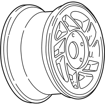 GM 12361451 Wheel Asm, 16X8