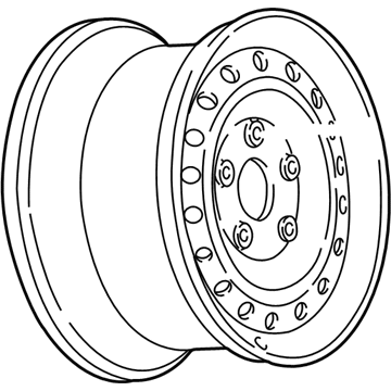 GM 9591850 Wheel Rim-16X7.5