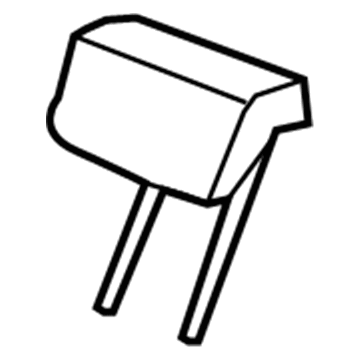 Honda 82140-SWB-A21ZA Headrest Assy., RR. *NH598L* (LEA) (ATLAS GRAY)