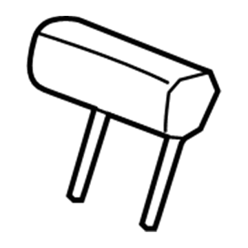 Honda 82940-SWA-A21ZA Headrest Assy., RR. Center *NH598L* (LEA) (ATLAS GRAY)