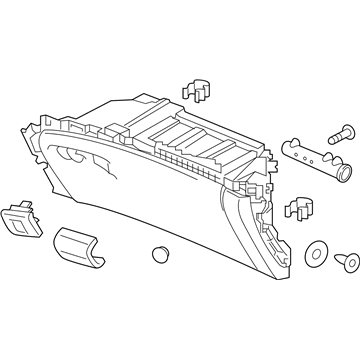 Honda 77500-TG7-A13ZA Box Assembly, (Shadow Beige)