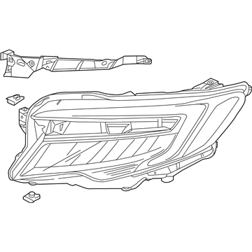 Honda 33100-TG7-A32 Headlight Assembly, Passenger Side