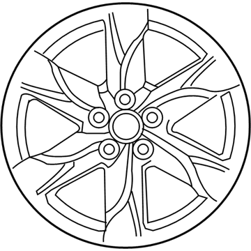 Nissan D0300-1AA2C Aluminum Wheel