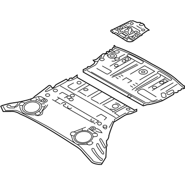 Nissan G4512-1EAMA Floor Re Front