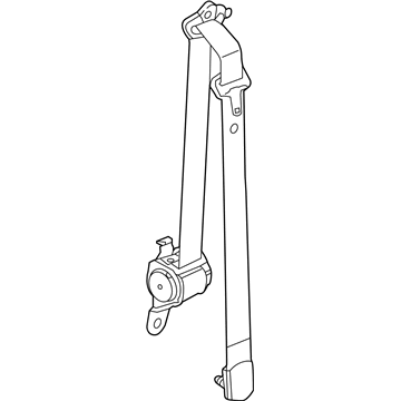 Mopar 5LA391D2AE Belt Assembly-Rear