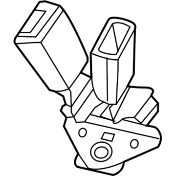 Mopar 5LA521D2AB Seat Belt Buckle Assembly
