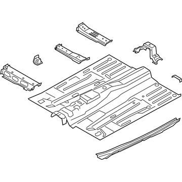 Ford DV6Z-1711135-D Front Floor Pan