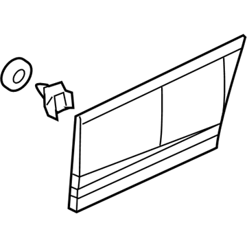 GM 88951960 Molding Kit, Rear Side Door Lower *Paint To Mat