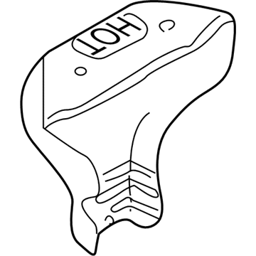 Hyundai 28525-39001 Protector-Heat, LH