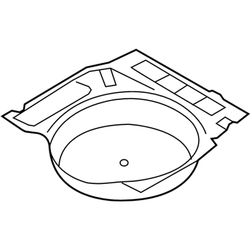 BMW 51-47-7-137-461 Trim Panel Spare-Wheel Recess