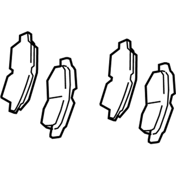 Lexus 04465-33471 Front Disc Brake Pad Kit