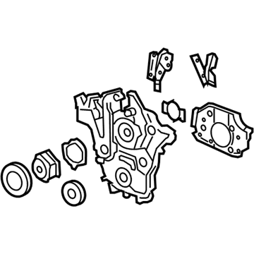 GM 12598349 Cover Asm-Engine Front (W/ Water Pump)