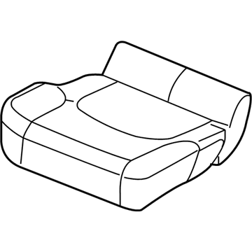 Nissan 87300-EA873 Cushion Assy-Front Seat